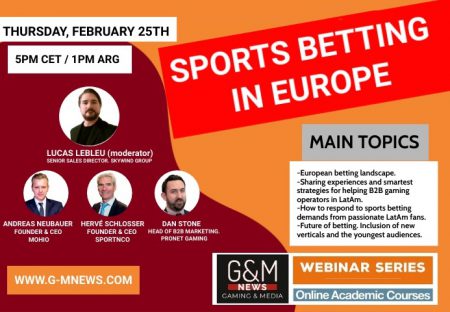 Inscreva-se no canal G&M News no YouTube para aproveitar o próximo webinar ‘Apostas esportivas na Europa’