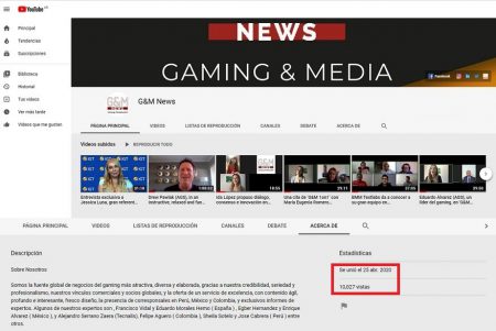G&M News superó las 10.000 visualizaciones de sus videos en YouTube