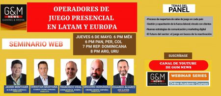 Este jueves, imperdible seminario web con operadores de juego presencial