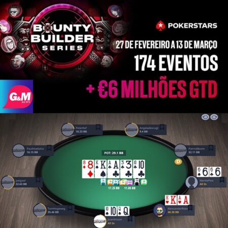 As Bounty Builder Series começaram na PokerStars Portugal, com mais de € 6 milhões garantidos