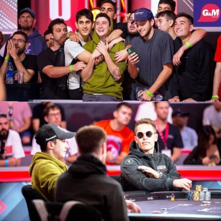 Espectacular actuación del argentino Michael Duek en el evento principal de la WSOP