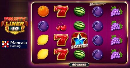 Get ready for a sweet and rewarding adventure with ‘Fruityliner 40’, new online title by Mancala Gaming