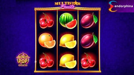 Hora de dar as boas-vindas ao novo jogo cintilante ‘Multistar Fruits’, da Endorphina