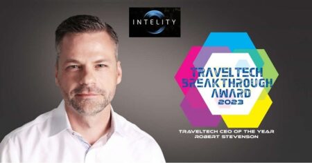Robert Stevenson, CEO of INTELITY, was chosen the ‘TravelTech CEO of the Year’