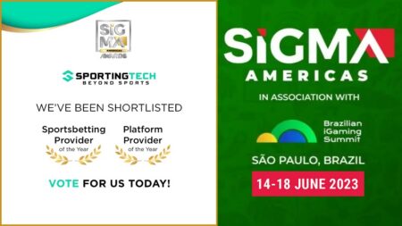 Sportingtech has been shortlisted at the SiGMA World Americas Awards 2023