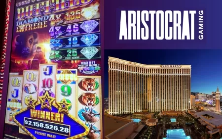 A guest won over USD 2 million on Buffalo Diamond Extreme slot by Aristocrat Gaming at The Venetian Resort Las Vegas