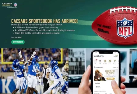 U.S.: Caesars Sportsbook app is taking account signups in Kentucky with attractive bonus