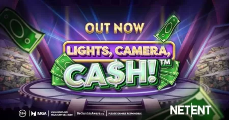 It’s showtime with ‘Lights, Camera, Cash!’, new online slot from NetEnt