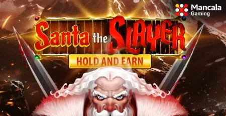 Join the festive moments and spin into the shadows with ‘Santa the Slayer,’ new online slot by Mancala Gaming