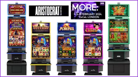 Experience first-hand Aristocrat Gaming remarkable slots, cabinets, and online integrations at ICE London 2024