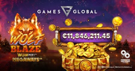 Games Global announces €11.85 million payout in Wolf Blaze WowPot! Megaways slot