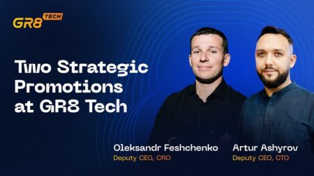Oleksandr Feshchenko and Artur Ashyrov, new Deputy CEOs at GR8 Tech