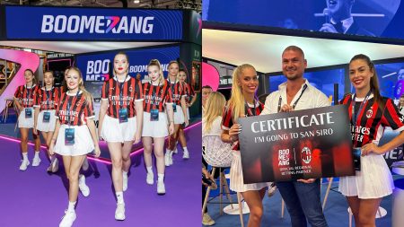 Boomerang lleva a los ganadores del sorteo de SiGMA East Europe 2024 al San Siro para un partido del AC Milan