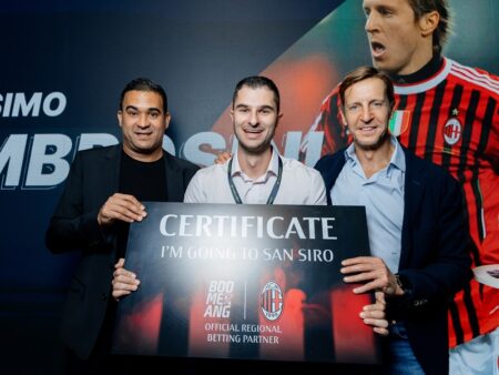 Massimo Ambrosini y Serginho contribuyeron al éxito de Boomerang Partners en SiGMA Europe 2024