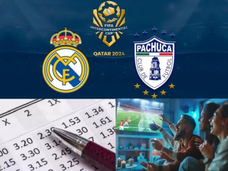 O Real Madrid é amplo favorito nas apostas na Copa Intercontinental 2024