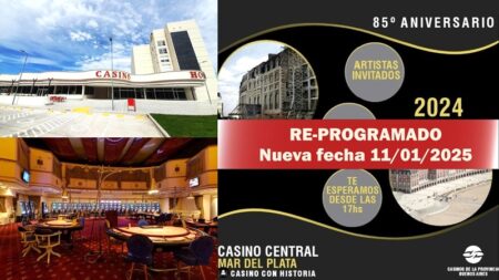 Argentina: El Casino Central de Mar del Plata se prepara para un gran festejo por su 85º aniversario