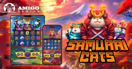 Unleash your warrior spirit in ‘Samurai Cats,’ the new online slot by Amigo Gaming