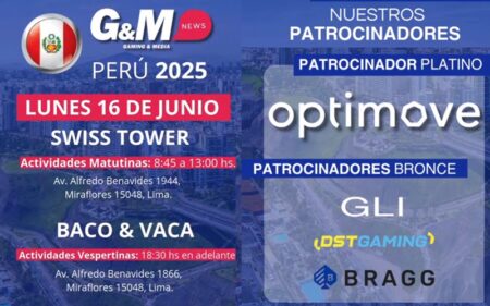Las principales empresas del juego siguen sumando su apoyo a G&M Eventos Perú 2025
