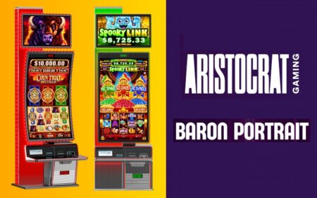 North America: Aristocrat Gaming unveils stunning new cabinet The Baron Portrait