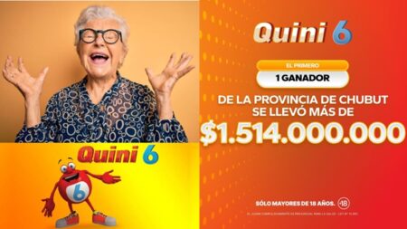 Una jubilada chubutense se hizo millonaria con el Quini 6