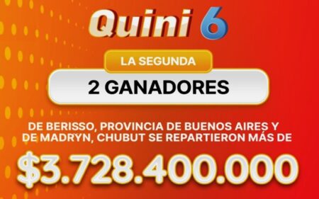 Argentina: Fabuloso premio de US$2,66 millones para dos apostadores del Quini 6