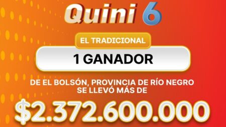 Argentina: El Quini 6 cumplió el sueño de un apostador rionegrino, que se alzó con más de $2.372 millones