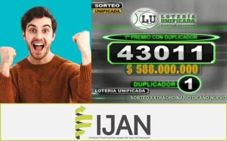 Argentina: Lotería La Neuquina repartió más de $1.400 millones en el Sorteo Extraordinario de Año Nuevo