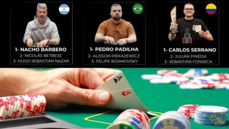 Nacho Barbero, Pedro Padilha y Carlos Serrano, entre los jugadores de poker top de LatAm en 2025