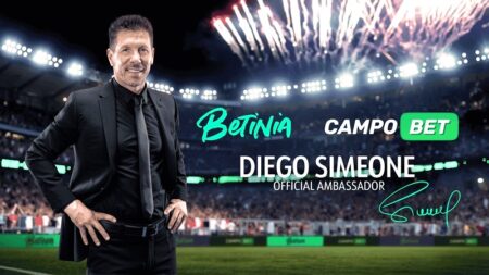 Betinia and CampoBet choose Diego Simeone as new ambassador