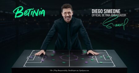 Soft2Bet’s Betinia presents its new campaign featuring brand ambassador Diego Simeone