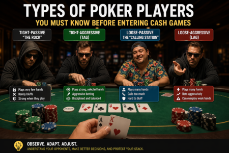 Types of Poker Players You Must Know Before Entering Cash Game