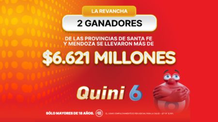 Dos apostadores ganaron US$4,69 millones en el Quini 6